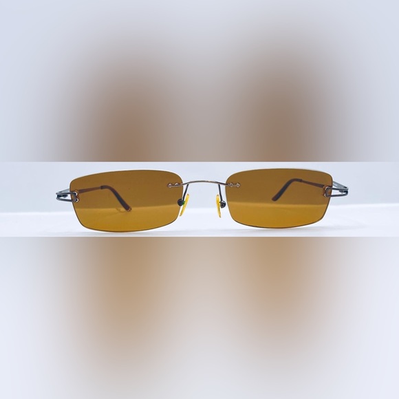 Saige Bronze Oval Sunglasses Frames Only - Picture 3 of 8